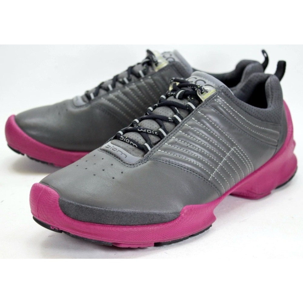 ECCO Biom 8 Womens EU 41 US 10/10.5 Running Sneakers Shoes Gray Purple Leather